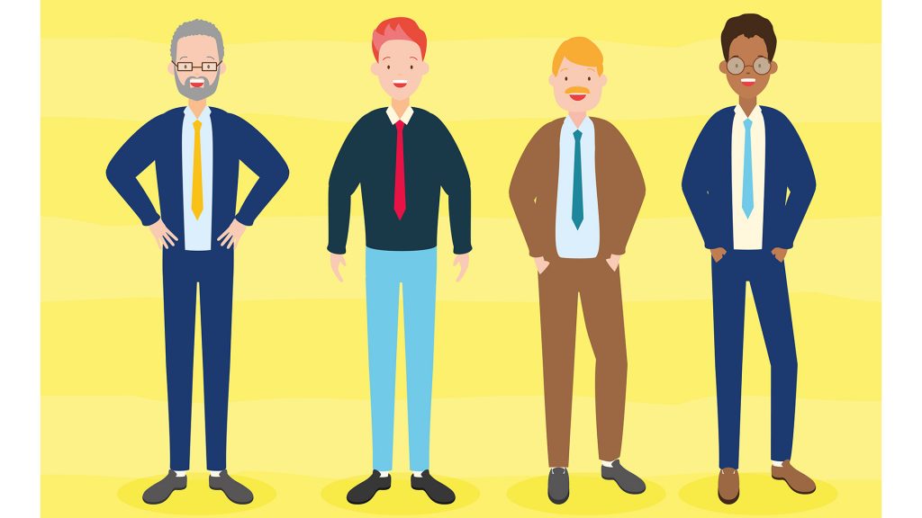 男性 スーツで個性を表現する時代